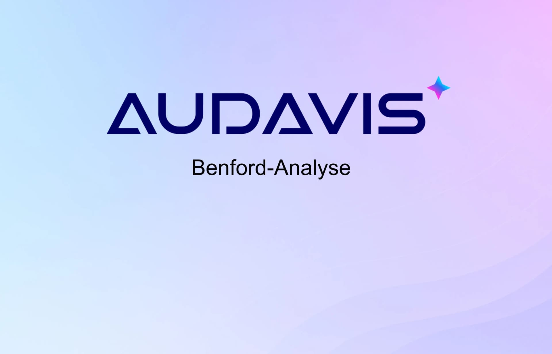 Benford Analyse in Audit Analytics